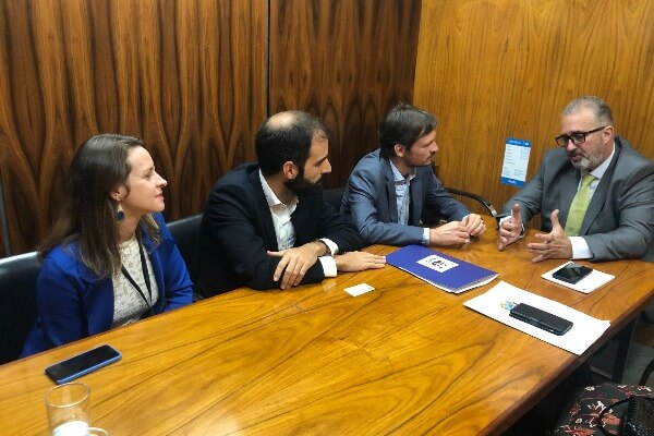 Aroldo Martins com diretores da WWF Brasil