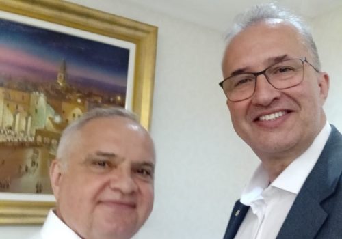 Deputados Waldemar Herdt e Aroldo Martins