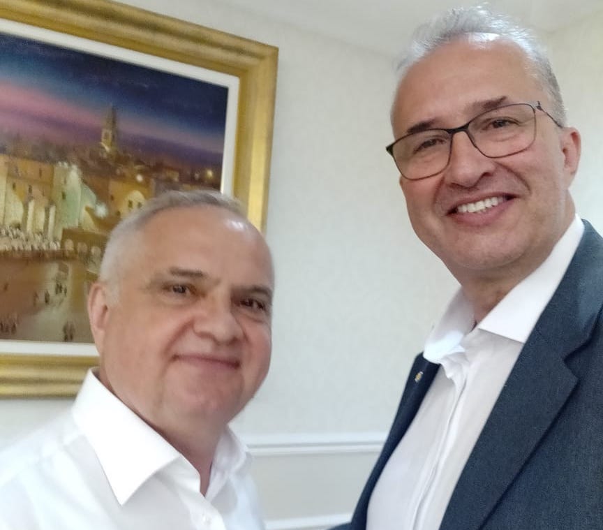 Deputados Waldemar Herdt e Aroldo Martins