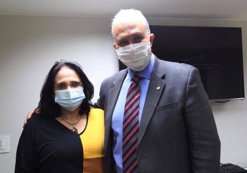 Deputado Aroldo Martins e Ministra Damares